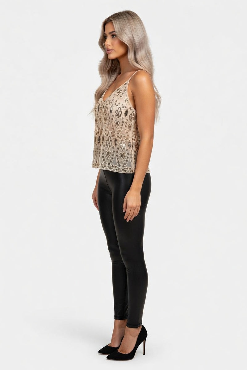 Sequin Camisole — side view