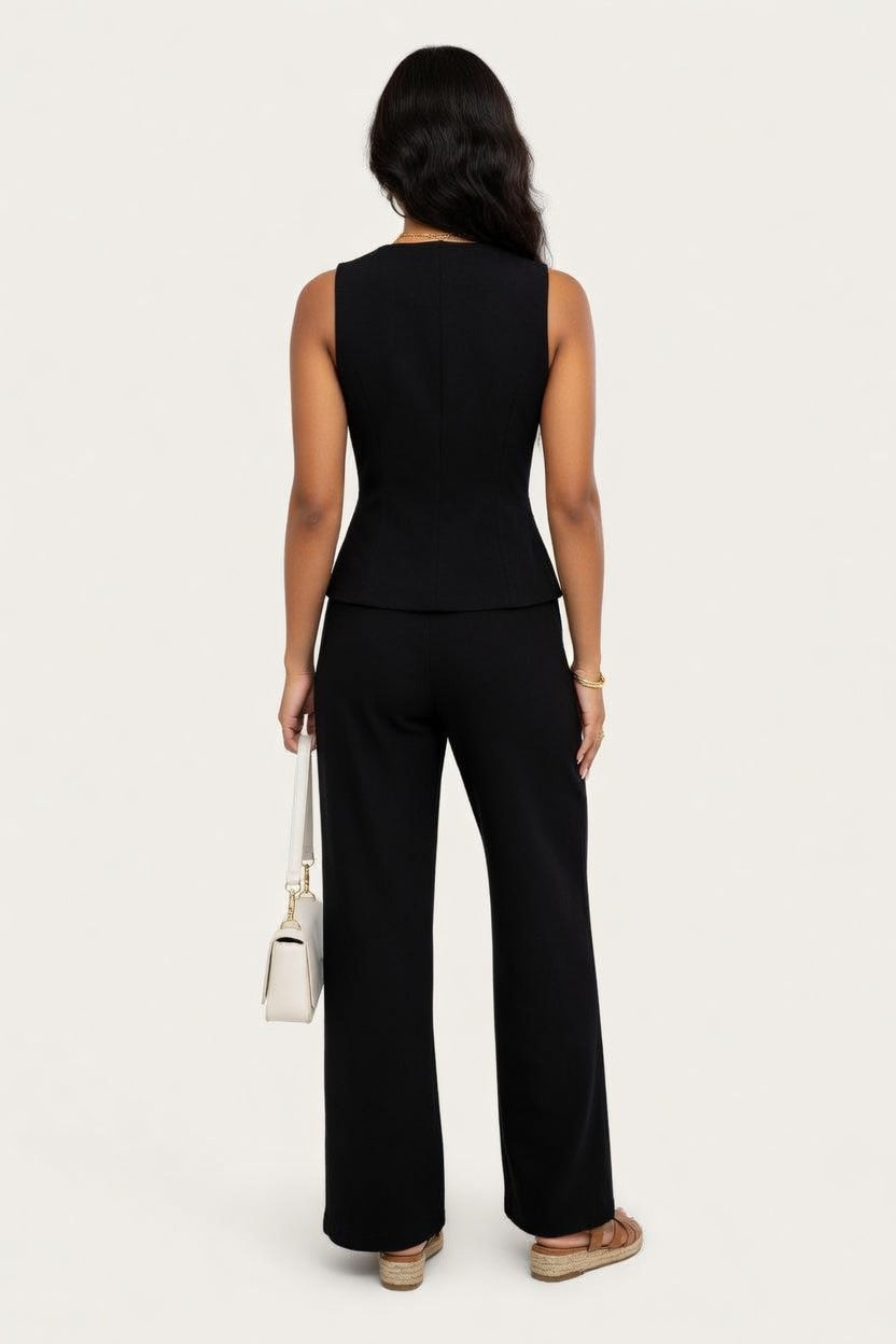 Sleeveless Co-ord Set — back view