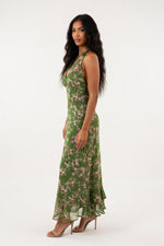 Floral Halter Dress — side view