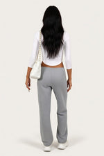 Fitted Cotton Three-Quarter Sleeve Top — back view