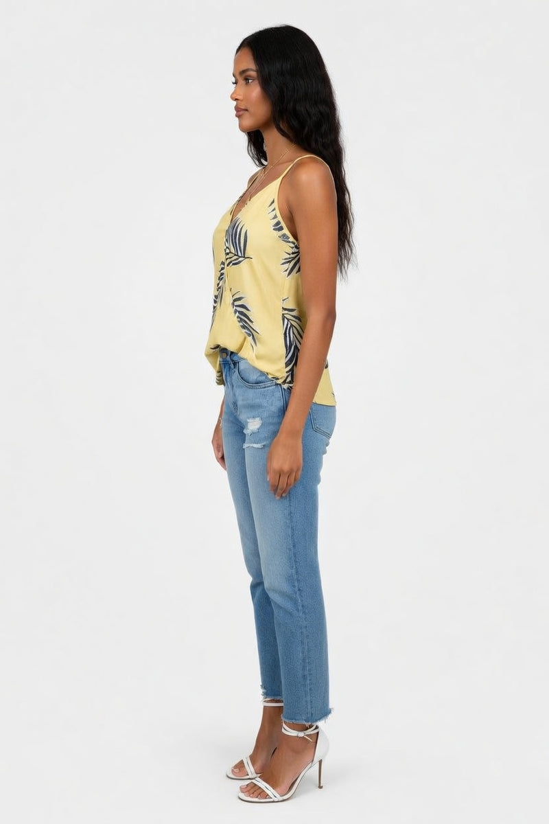 Printed Halter Top — side view