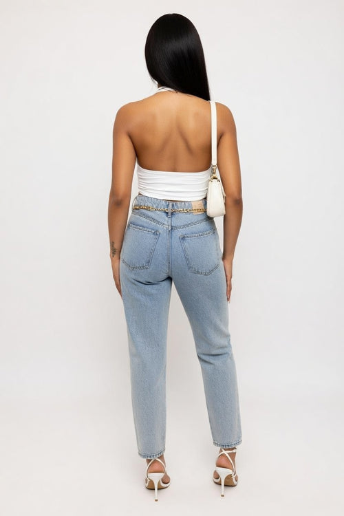 Backless Halter Top — back view