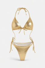 Lace-Up Bikini Set — front view