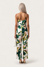Satin Slip Dress — back view