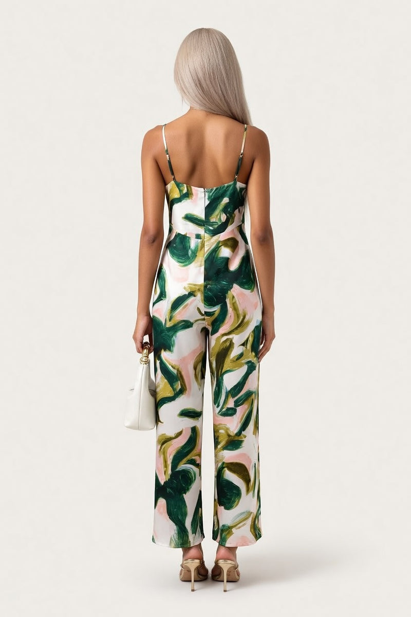 Satin Slip Dress — back view