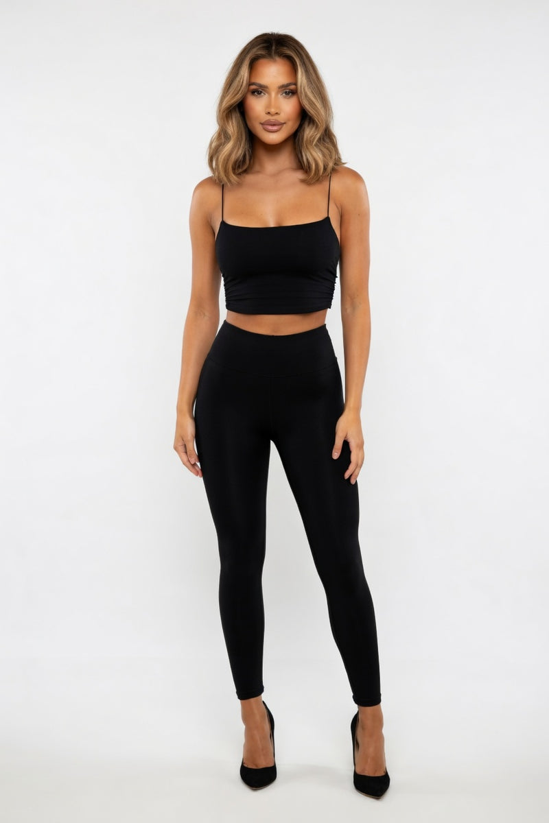 Backless Halter Top — Green