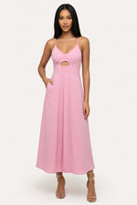 Halter Slip Dress — Pink