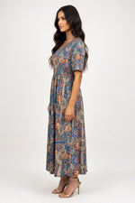 Printed Maxi Dress — side view