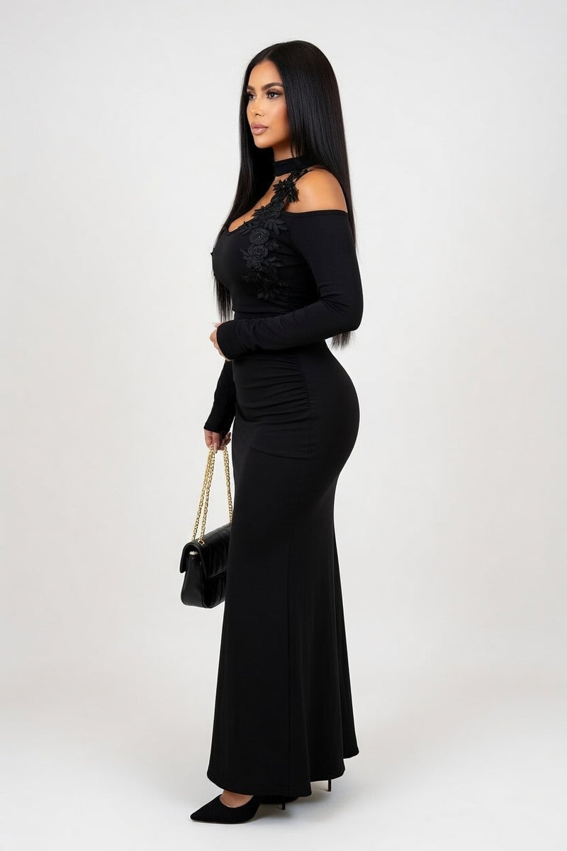 Lace Bodycon Dress — side view