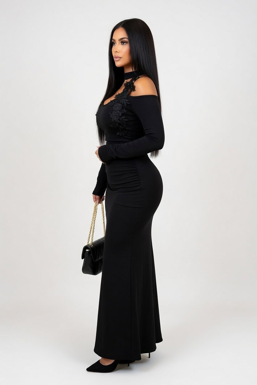 Lace Bodycon Dress — side view