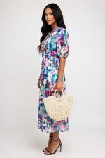 Printed Midi Dress — side view