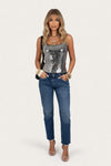 Sequin Halter Vest