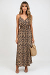 Leopard Print Halter Dress