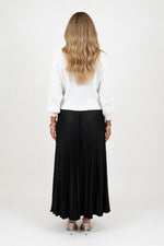 Knit Pleated Hybrid Dress — back view