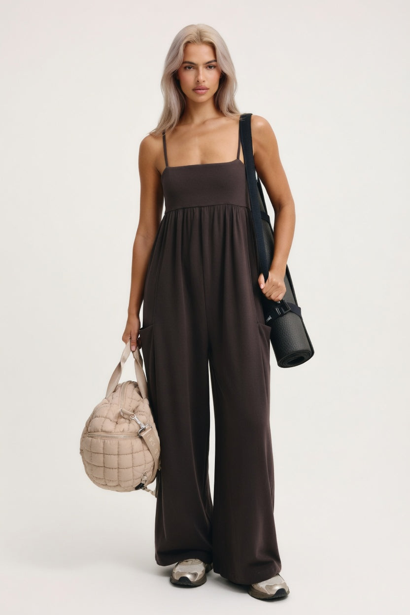 Off-Shoulder Bodycon Dress — Coffee