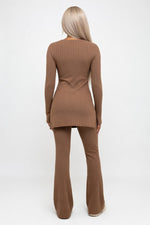 Ribbed Loungewear Co-Ord Set — back view