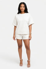 Loose Fit Co-ord Set — White