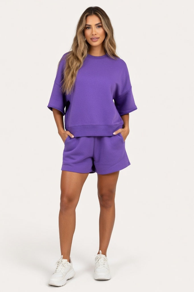 Two Piece Co-ord Set — Purple