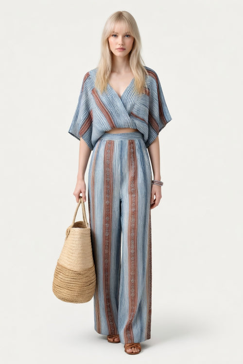 Striped Co-ord Set — front view