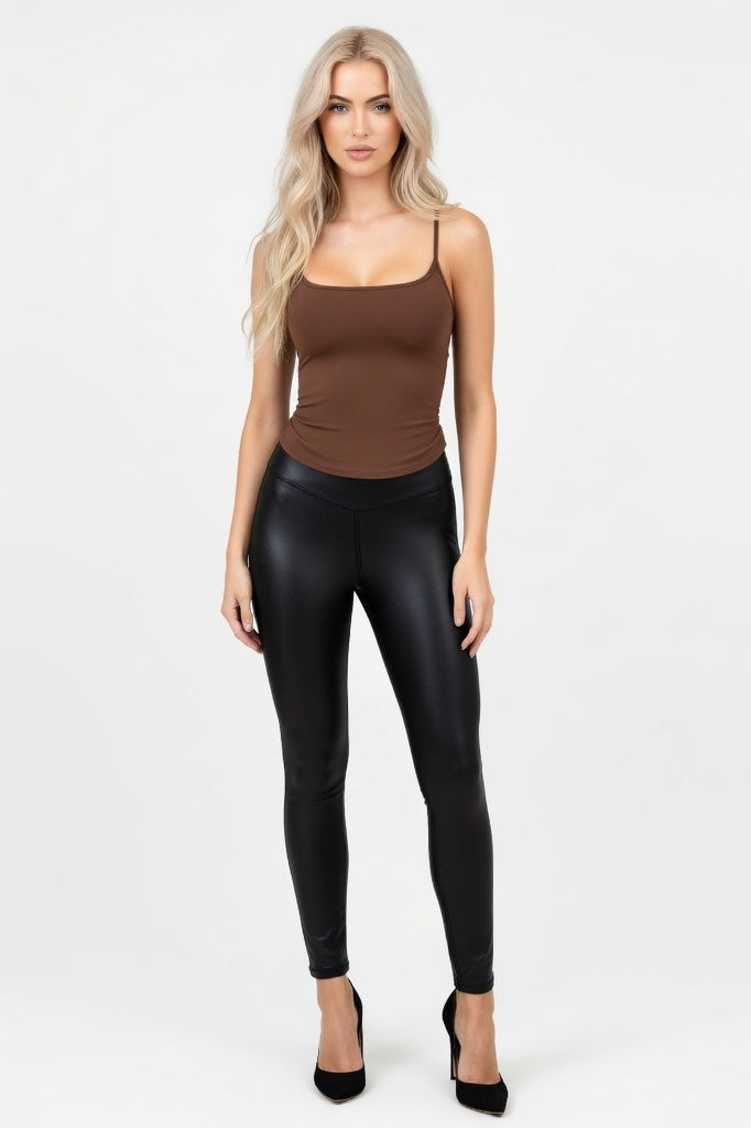 Y2K Camisole Top — Coffee Brown