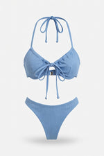 Split Bikini Set — Royal Blue