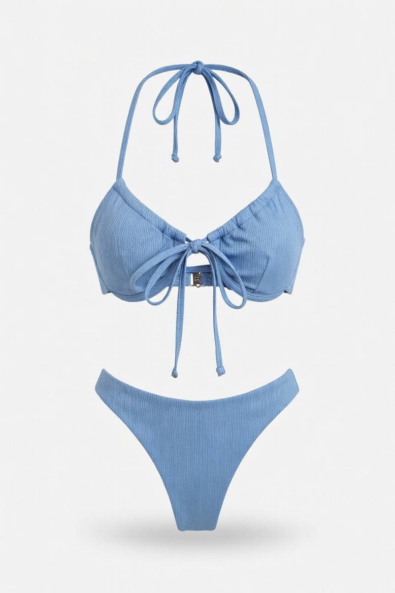 Split Bikini Set — Royal Blue