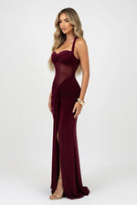Halter Neck Maxi Dress — side view