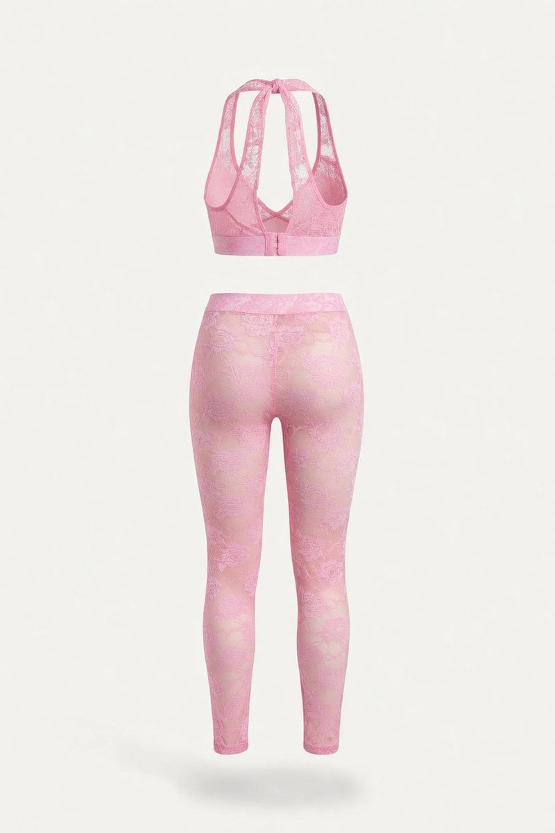 Halter Co-ord Set — back view