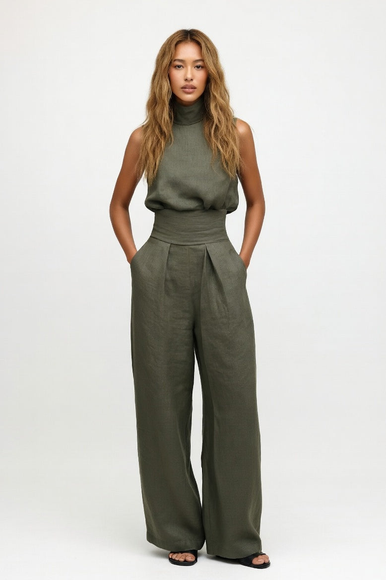 Two-Piece Co-ord Set — Army Green