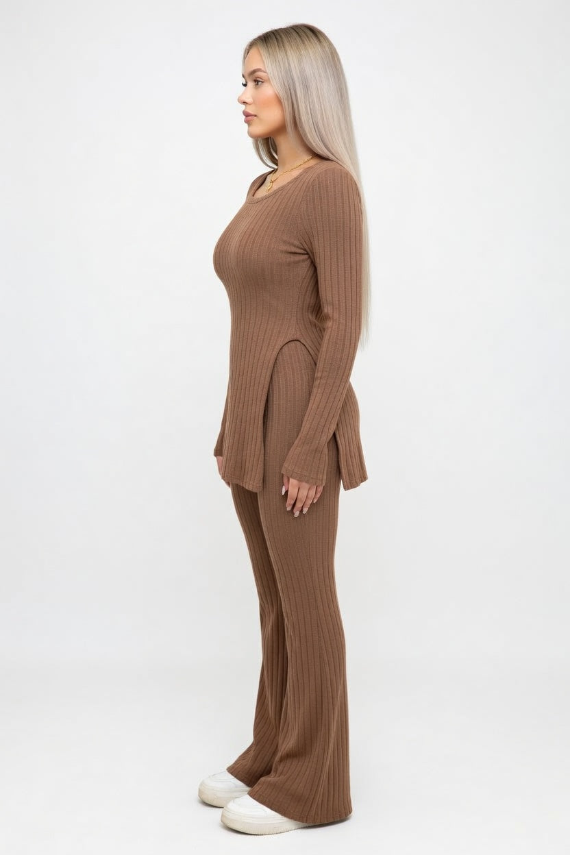 Ribbed Loungewear Co-Ord Set — side view