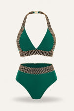 High Waist Bikini Set — Olive Green