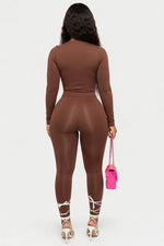 Ribbed Co-Ord Set — back view
