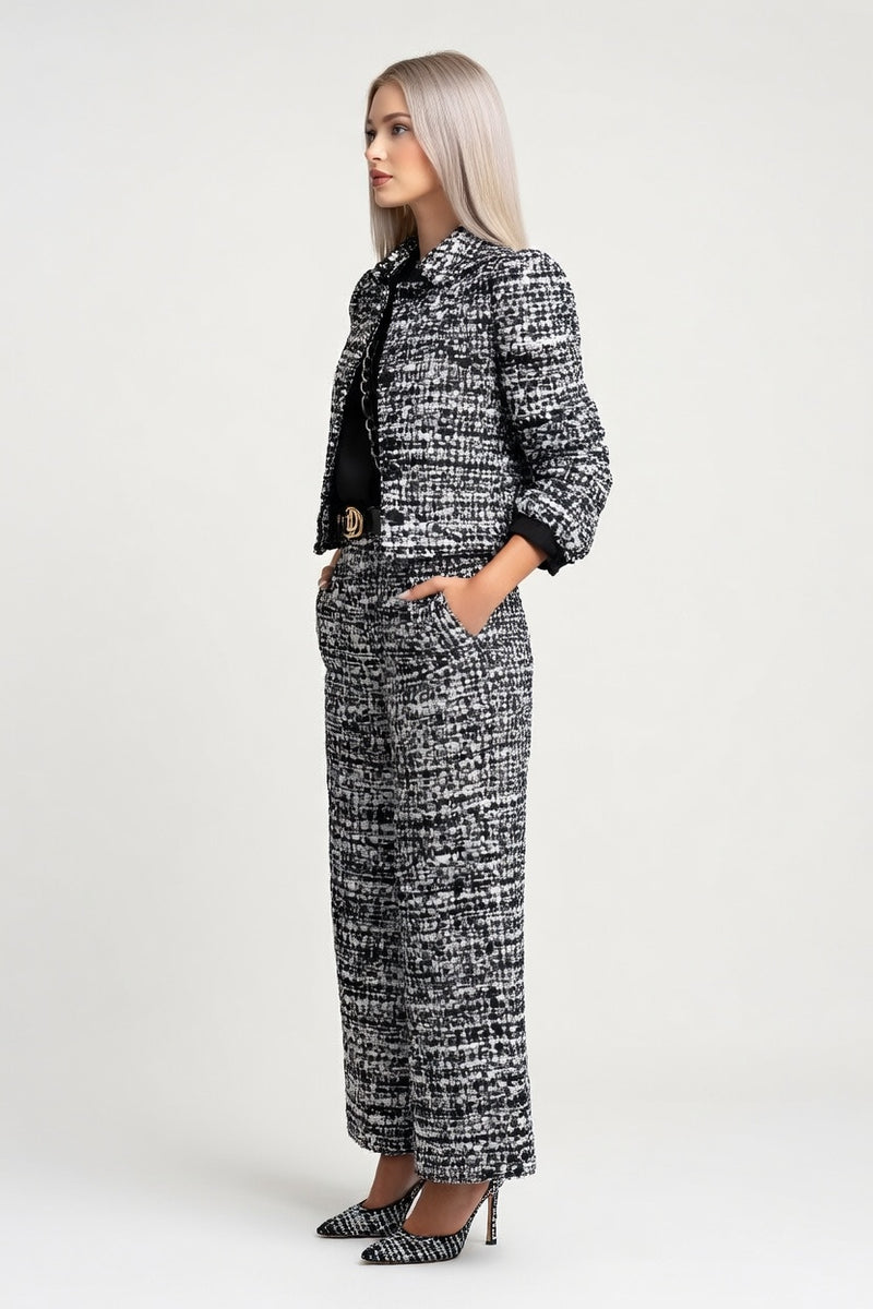 Structured Blazer Wide-Leg Trouser Co-ord — side view