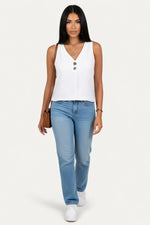 Solid Cami Top — White