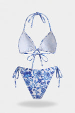 Strappy Triangle Bikini Set — back view