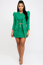 Printed Co-ord Set — Dark Green