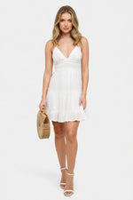 Lace Splice Cami Dress — front view