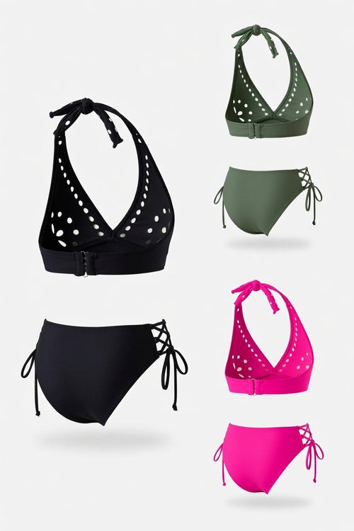 Halter Bikini Set — back view