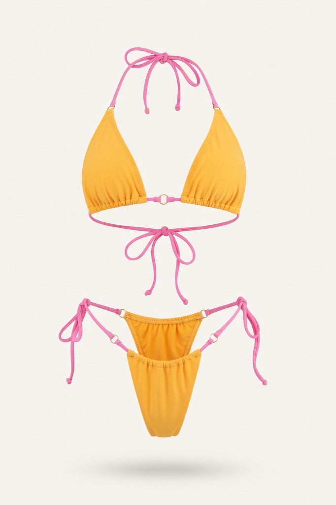 Triangle Bikini Set — Yellow