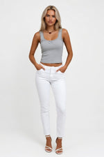 Lace Camisole Top — Marl Grey