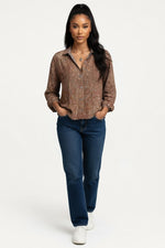 Printed Cotton-Linen Shirt — Vintage 1