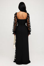 Long Sleeve Midi Dress — back view