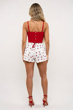 Floral Cami & Shorts Set — back view