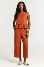 Sleeveless Co-ord Set — Orange