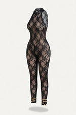 Halter Backless Bodycon Jumpsuit — side view