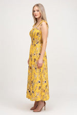 Printed Halter Maxi Dress — side view