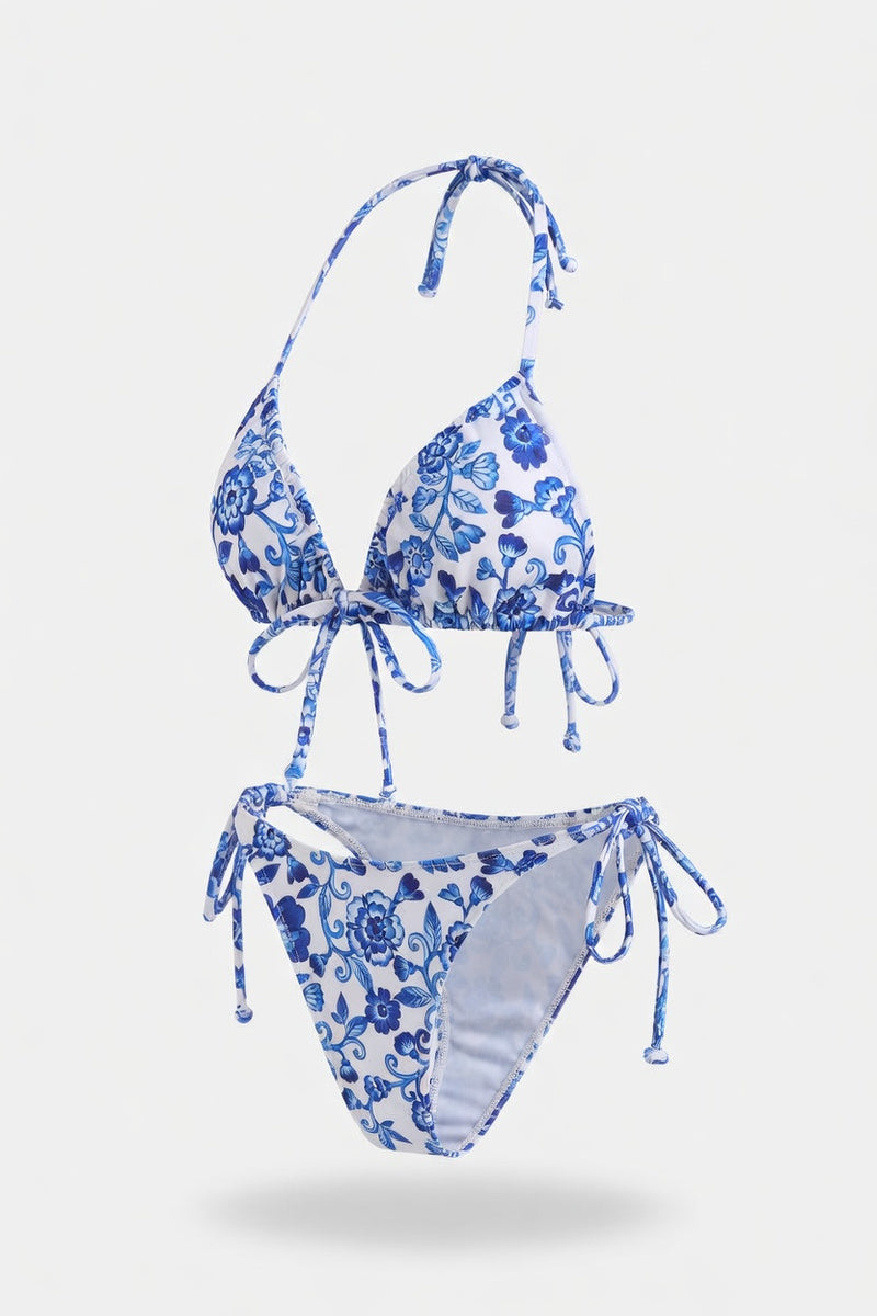 Strappy Triangle Bikini Set — side view