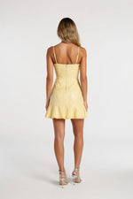Sequin Halter Mini Dress — back view