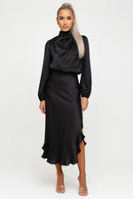 Draped Halter Dress — GQTG040