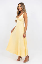 Satin Halter Mini Dress — side view